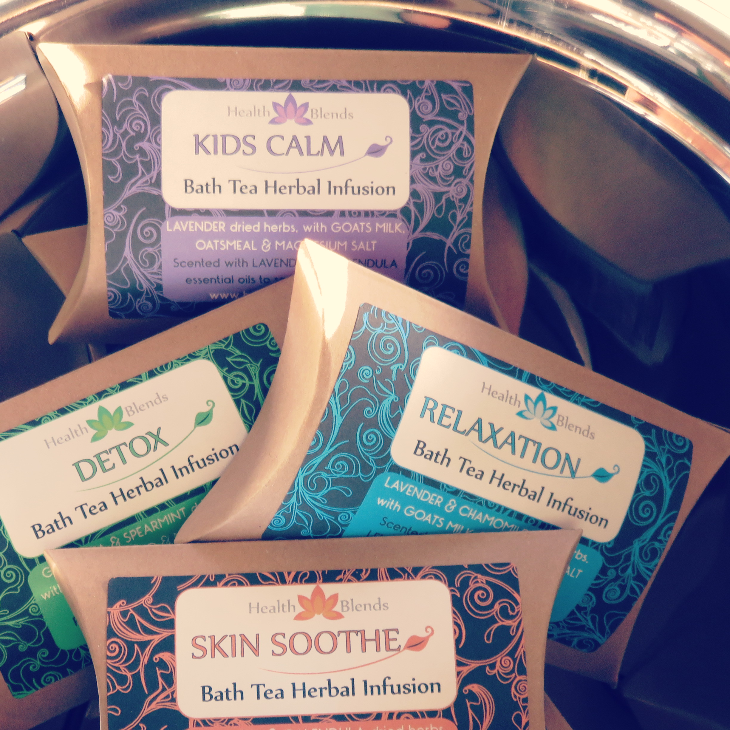 Natural bath tea infusions